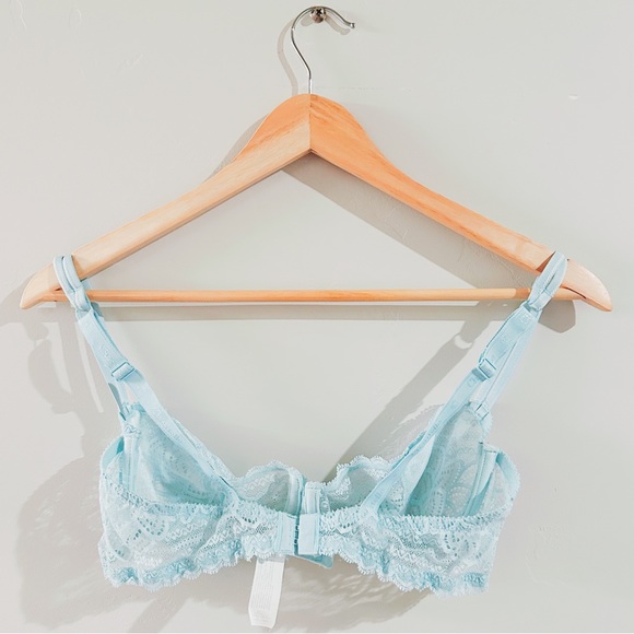 chantelle | merci unlined underwire demi bra in lagoon - Picture 6 of 16